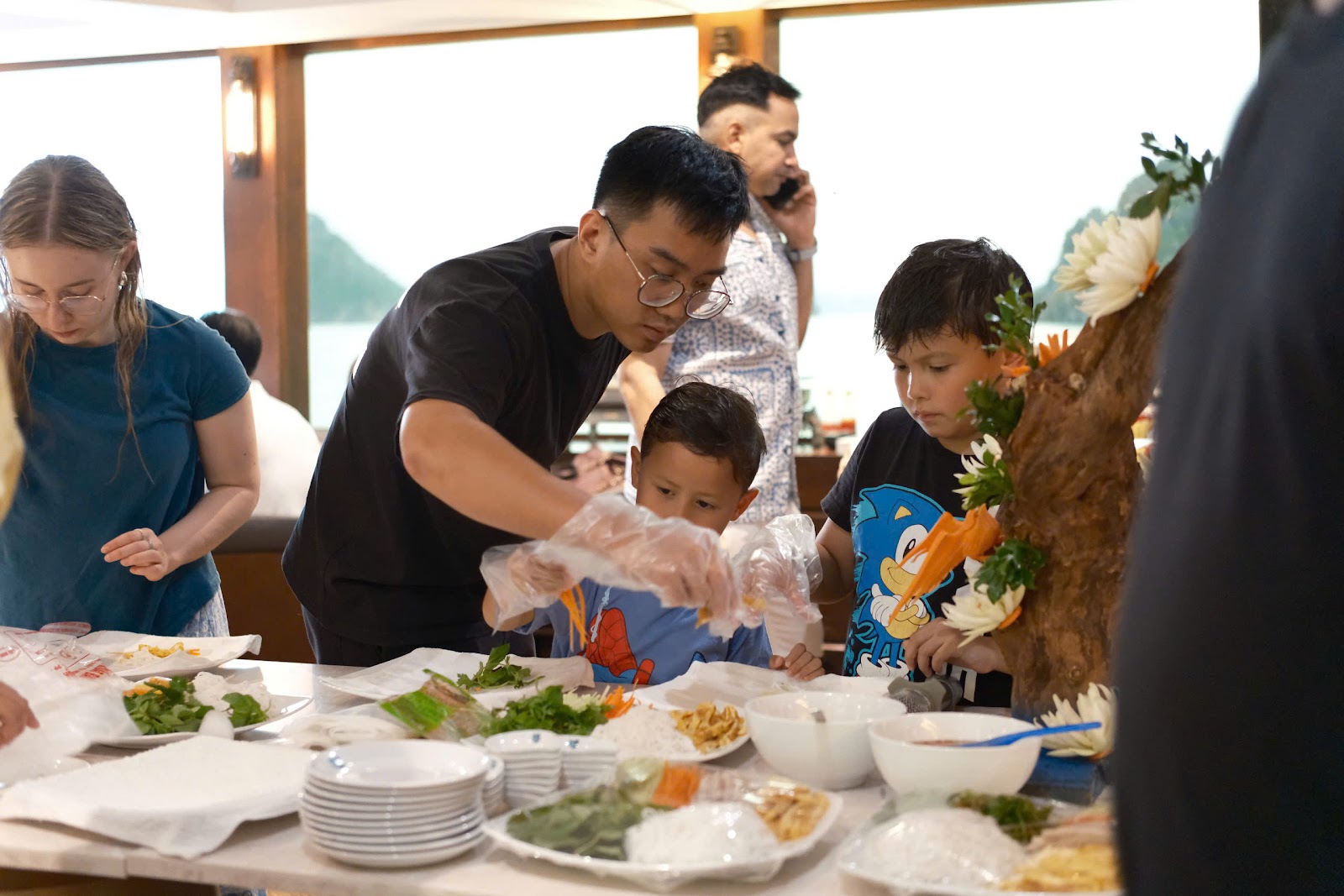 Vietnamese Cooking Demonstration Onboard